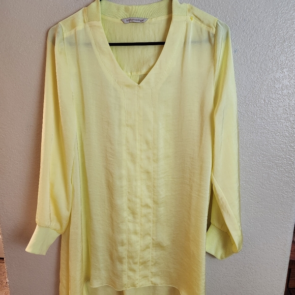 Soft Surroundings Tops - Soft Surroundings Yellow Popover Long Sleeve Tunic Shirt Dress